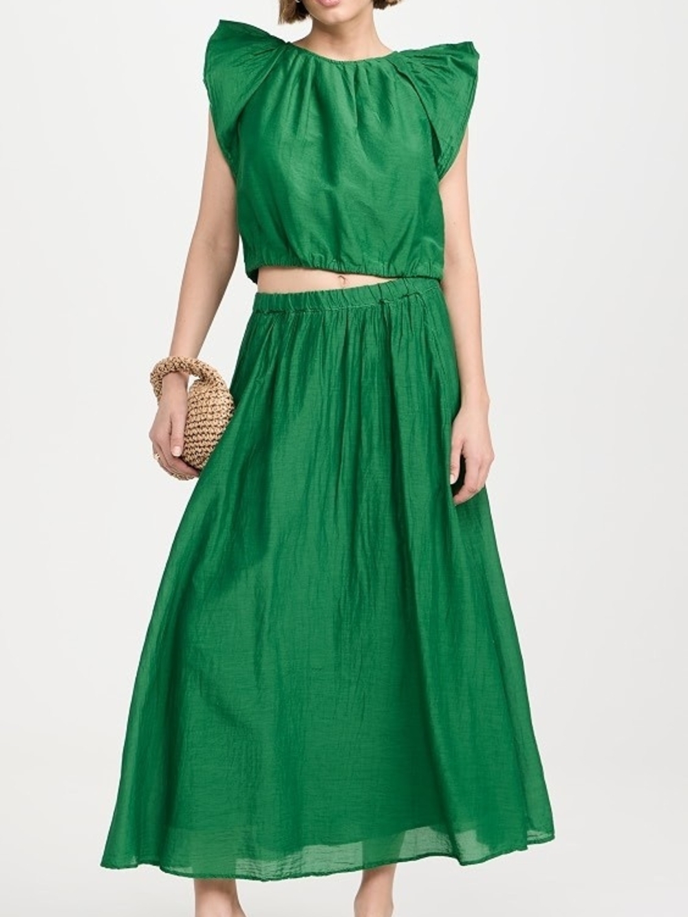 Velvet by Graham & Spencer Emerald Green Maxi Skirt